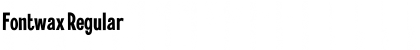 Download Fontwax Regular Font Title Preview