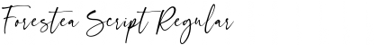 Download Forestea Script Regular Font Title Preview