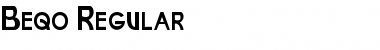 Download Beqo Regular Font Title Preview
