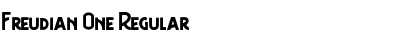 Download Freudian One Regular Font Title Preview