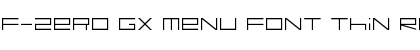 Download F-Zero GX Menu Font Thin Regular Font Title Preview