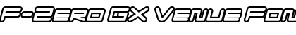 Download F-Zero GX Venue Font Outlines Italic Font Title Preview