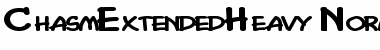 Download ChasmExtendedHeavy Normal Font Title Preview