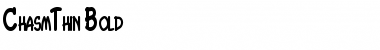 Download ChasmThin Bold Font Title Preview