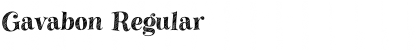 Download Gavabon Regular Font Title Preview