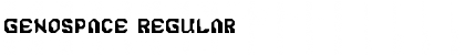 Download Genospace Regular Font Title Preview