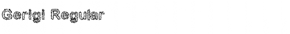 Download Gerigi Regular Font Title Preview