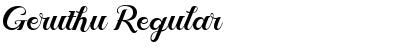 Download Geruthu Regular Font Title Preview