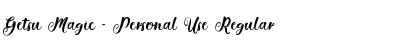 Download Getsu Magic - Personal Use Regular Font Title Preview
