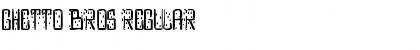 Download Ghetto bros Regular Font Title Preview