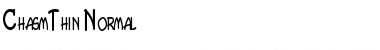 Download ChasmThin Normal Font Title Preview