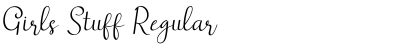 Download Girls Stuff Regular Font Title Preview