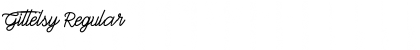Download Gittelsy Regular Font Title Preview