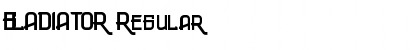 Download GLADIATOR Regular Font Title Preview