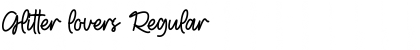 Download Glitter lovers Regular Font Title Preview