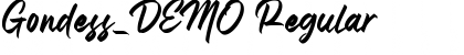 Download Gondess_DEMO Regular Font Title Preview