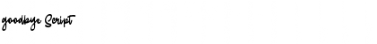 Download goodbye Script Font Title Preview