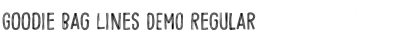 Download Goodie Bag Lines DEMO Regular Font Title Preview