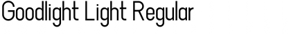Download Goodlight Light Regular Font Title Preview