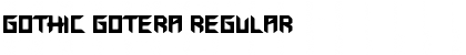 Download Gothic Gotera Regular Font Title Preview