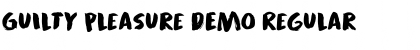 Download Guilty Pleasure DEMO Regular Font Title Preview