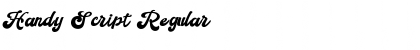 Download Handy Script Regular Font Title Preview