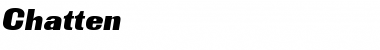 Download Chatten Regular Font Title Preview