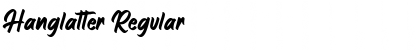 Download Hanglatter Regular Font Title Preview