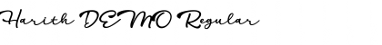 Download Harith DEMO Regular Font Title Preview