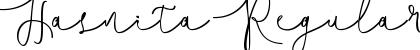 Download Hasnita Regular Font Title Preview