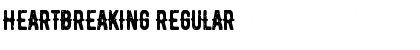 Download heartbreaking Regular Font Title Preview
