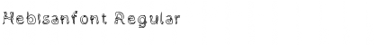 Download Hebisanfont Regular Font Title Preview