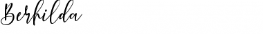 Download Berhilda Script Regular Font Title Preview