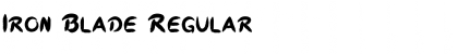 Download Iron Blade Regular Font Title Preview