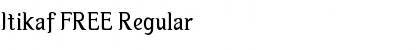Download Itikaf FREE Regular Font Title Preview
