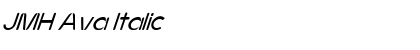 Download JMH Ava Italic Font Title Preview