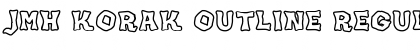 Download JMH KORAK OUTLINE Regular Font Title Preview