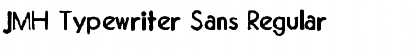 Download JMH Typewriter Sans Regular Font Title Preview