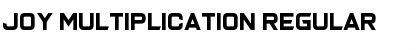 Download Joy Multiplication Regular Font Title Preview