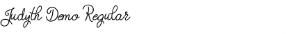 Download Judyth Demo Regular Font Title Preview