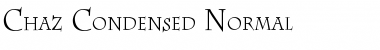 Download Chaz Condensed Normal Font Title Preview