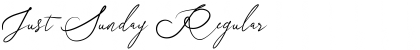 Download Just Sunday Regular Font Title Preview