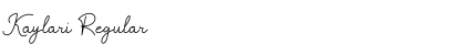 Download Kaylari Regular Font Title Preview