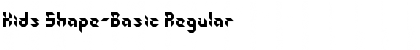 Download Kids Shape-Basic Regular Font Title Preview