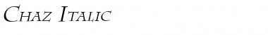 Download Chaz Italic Font Title Preview