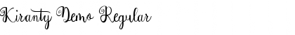 Download Kiranty Demo Regular Font Title Preview