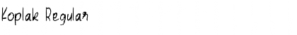 Download Koplak Regular Font Title Preview