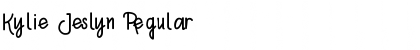 Download Kylie Jeslyn Regular Font Title Preview