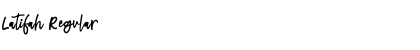 Download Latifah Regular Font Title Preview