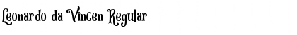 Download Leonardo da Vincen Regular Font Title Preview